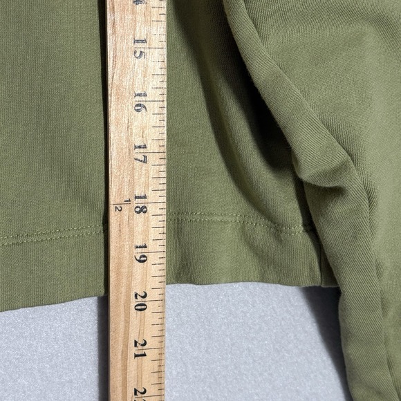 Anthropologie Top Womens Medium Floral Embroidered Sweatshirt Boxy Cropped Boho - Picture 10 of 12